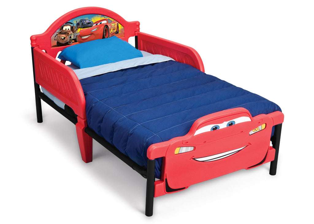 Delta Children Cars 3D Footboard Toddler Bed Left view a1a