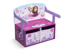Delta Children Frozen 3-in-1 Storage Bench and Desk Right View Closed a2a