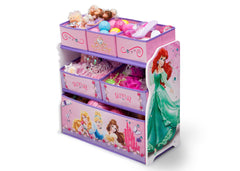 Delta Children Princess Wooden Toy Organizer, Left View with Props a2a